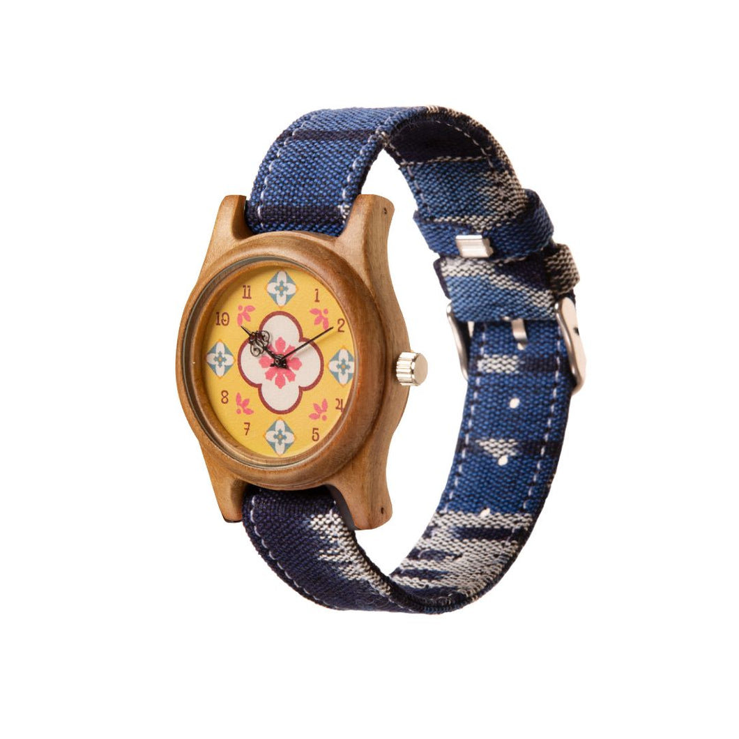 Mini Loca Jati Tegel Pesona & Tali Anyaman Saka Biru