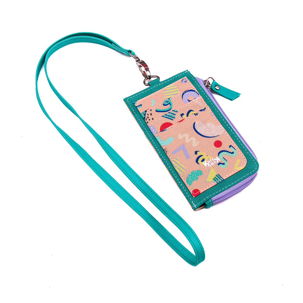 Zip Kad ID Dompet Memphis Cream