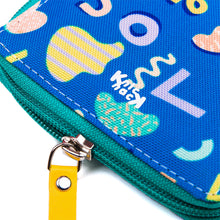 Muatkan imej ke dalam penonton Galeri, Dompet Zip Biru Memphis
