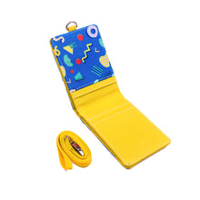 Muatkan imej ke dalam penonton Galeri, Dompet Kad Id Dwilipat Memphis Biru
