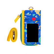 Muatkan imej ke dalam penonton Galeri, Dompet Kad Id Zip Memphis Biru
