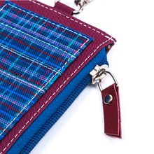 Muatkan imej ke dalam penonton Galeri, Dompet Kad Pengenalan Berzip Biru Maroon
