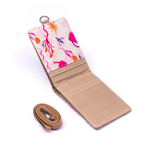 Muatkan imej ke dalam penonton Galeri, Dompet Kad Pengenalan Dwilipat Bloem Pink Orange
