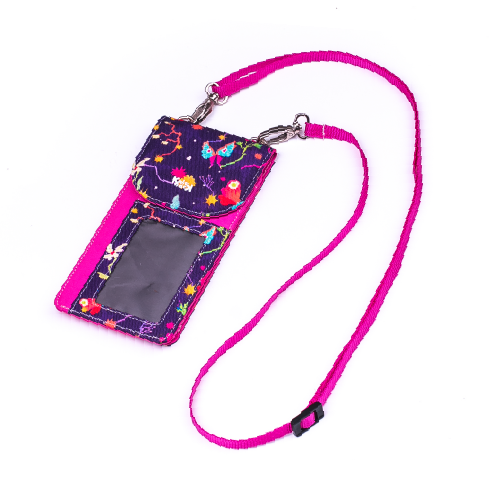 Dompet Telefon Bloem Pink Ungu