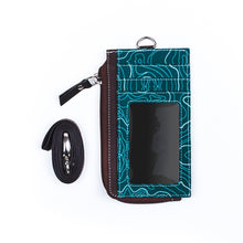 Muatkan imej ke dalam penonton Galeri, Kontur Hijau Dompet Kad ID Zip
