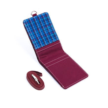 Muatkan imej ke dalam penonton Galeri, Dompet Kad Pengenalan Dwilipat Biru Maroon
