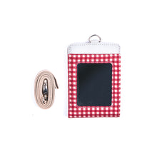 Muatkan imej ke dalam penonton Galeri, Dompet Kad Pengenalan Dwilipat Plaid Maroon
