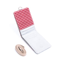 Muatkan imej ke dalam penonton Galeri, Dompet Kad Pengenalan Dwilipat Plaid Maroon
