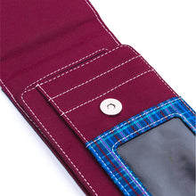 Muatkan imej ke dalam penonton Galeri, Dompet Telefon Biru Maroon
