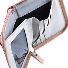 Muatkan imej ke dalam penonton Galeri, Dompet Zip Berkotak-kotak Maroon
