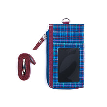 Muatkan imej ke dalam penonton Galeri, Dompet Kad Pengenalan Berzip Biru Maroon
