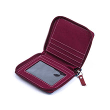 Muatkan imej ke dalam penonton Galeri, Dompet Berzip Biru Maroon
